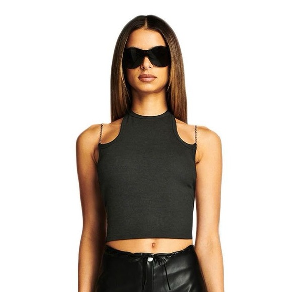 I.AM.GIA Emma Chain Top Black NWT - Picture 4 of 8